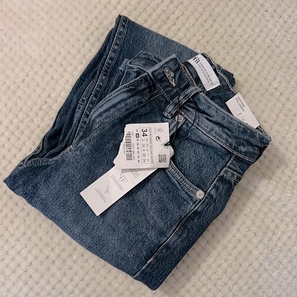 ZARA Split Slim Full Length Jeans Blogger Insta Favorite - Picture 11 of 12